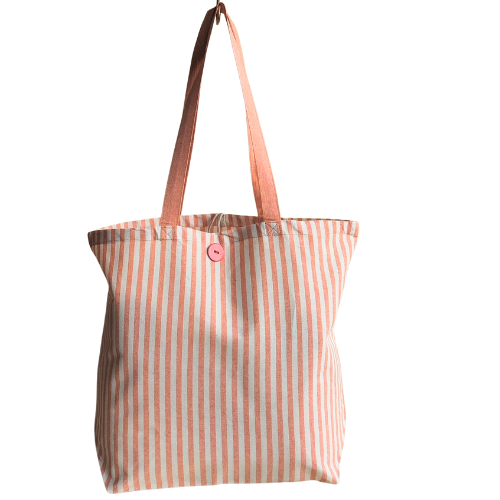 Natural Colour Vegetable Bag With a Sporty Cyclist Print
