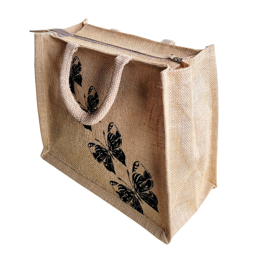 Natural Colour Messenger Sling Bag With a Sporty Cyclist Print