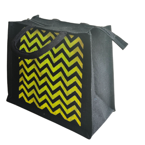 Attractive Red Houdstooth Printed Natural Body Cosmetic Pouch Bag