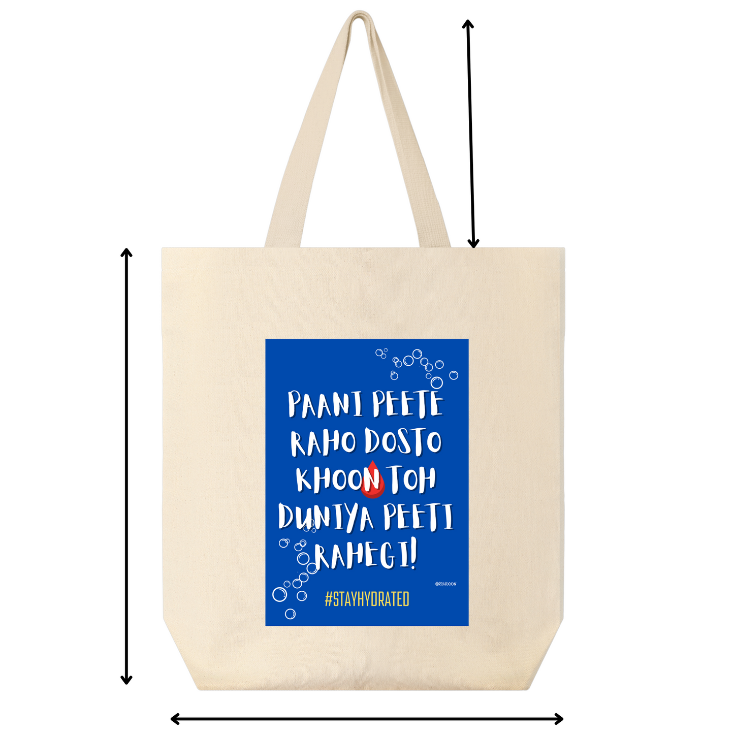 Eco-Friendly Premium Canvas Tote Bag With a Print Of Funny Quote