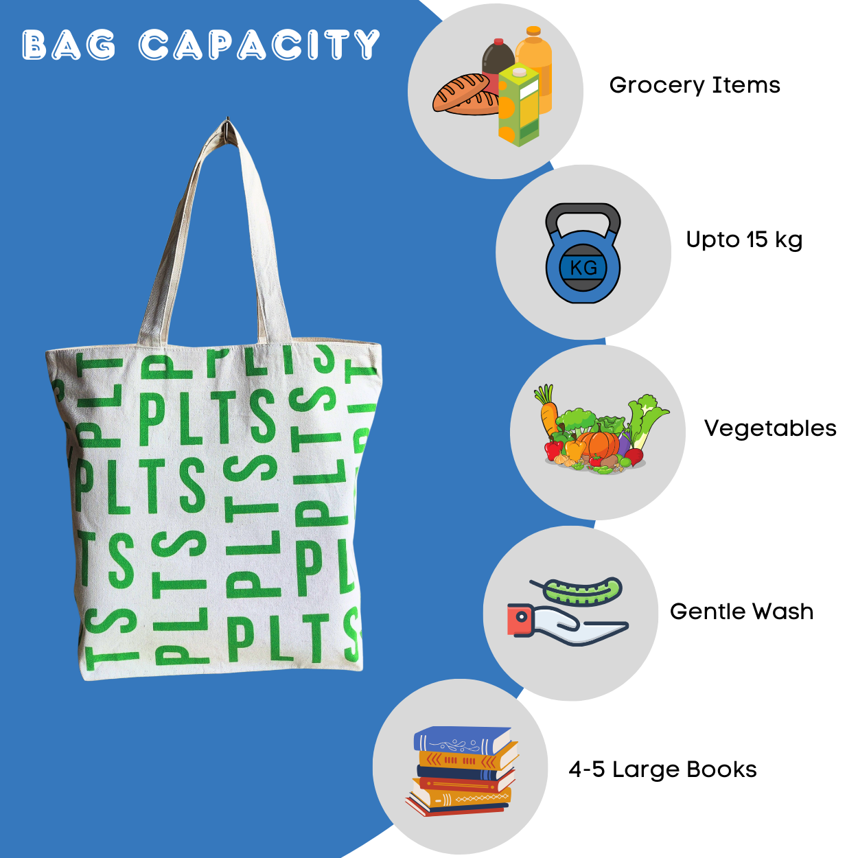 Canvas Shopping Bags - Alphabets