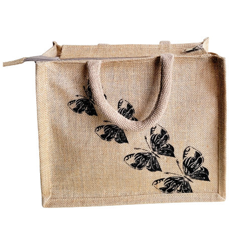 Natural Colour Messenger Sling Bag With a Sporty Cyclist Print